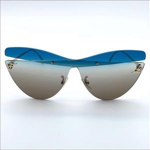 Fendi Karligraphy Brown/Blue Gradient Sunglasses